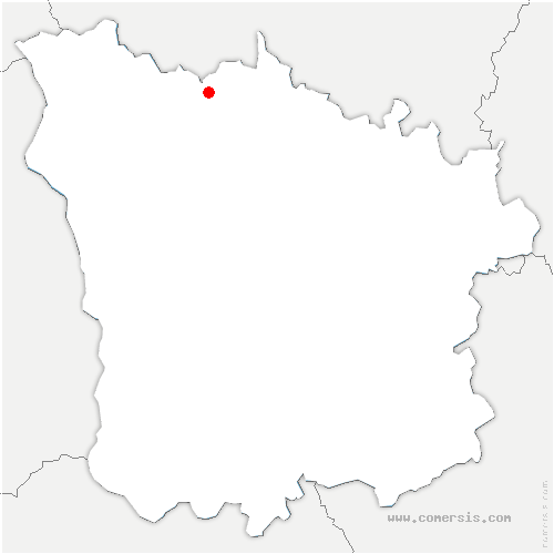 carte de localisation de Corvol-l'Orgueilleux