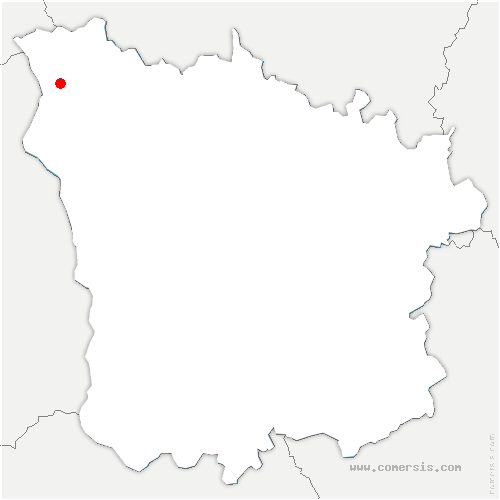 carte de localisation de Cosne-Cours-sur-Loire