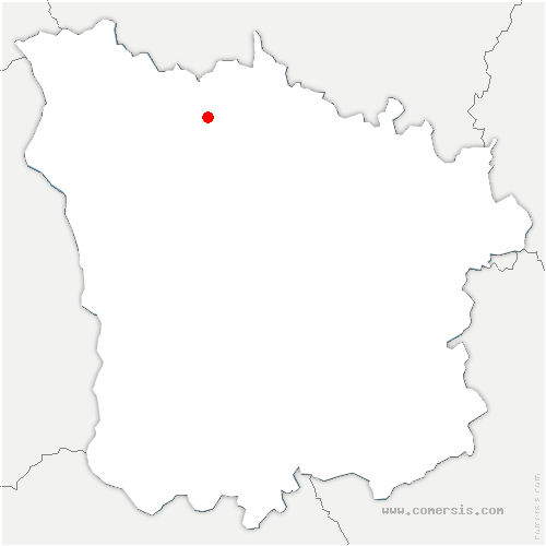 carte de localisation de Courcelles