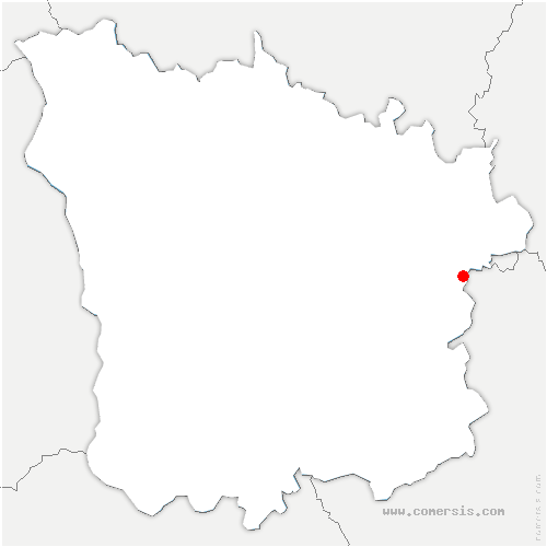 carte de localisation de Cours-les-Barres