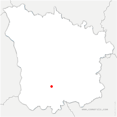 carte de localisation de Courson-les-Carrières