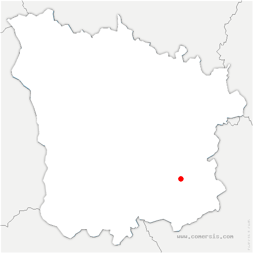 carte de localisation de Coutarnoux
