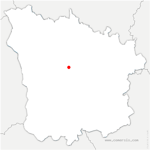 carte de localisation de Crux-la-Ville