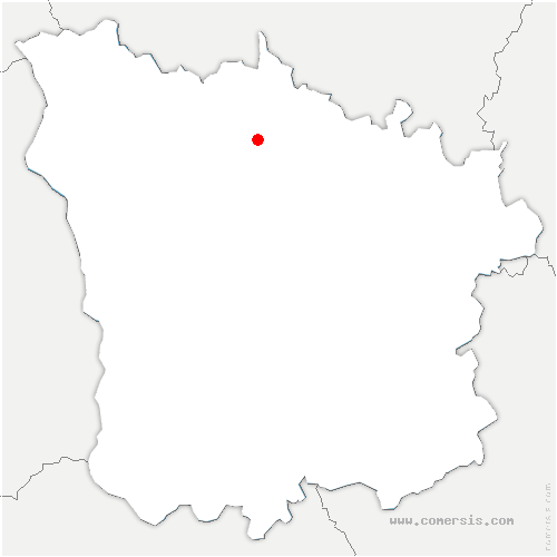 carte de localisation de Cuncy-lès-Varzy