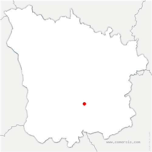 carte de localisation de Diennes-Aubigny