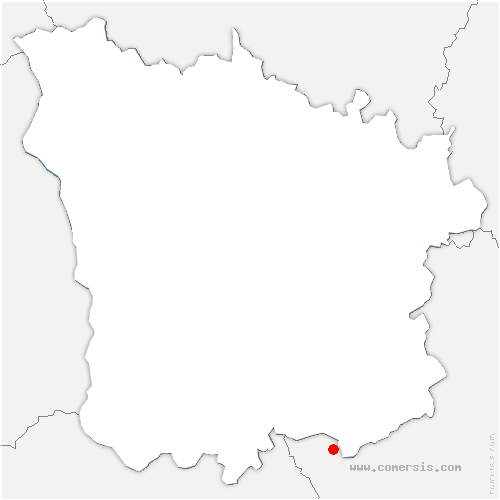 carte de localisation de Domecy-sur-Cure