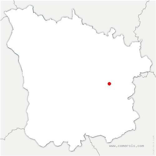 carte de localisation de Dommartin