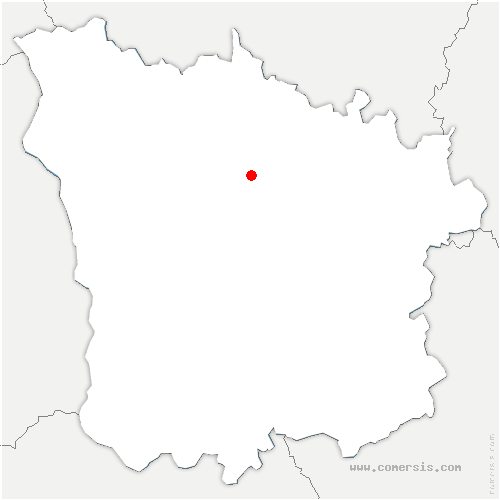 carte de localisation de Dompierre-sur-Héry