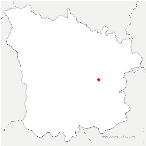 carte de localisation de Dun-sur-Grandry