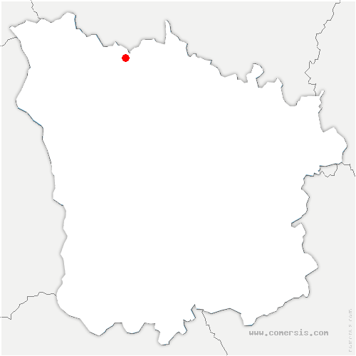 carte de localisation de Entrains-sur-Nohain