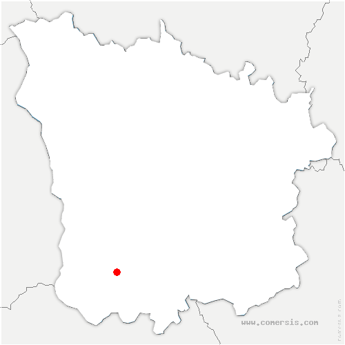 carte de localisation de Fleury-sur-Loire