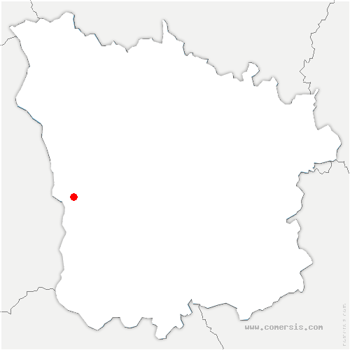 carte de localisation de Garchizy