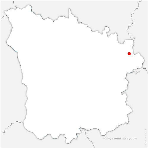 carte de localisation de Gouloux