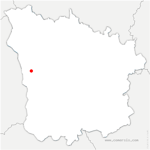 carte de localisation de Grury