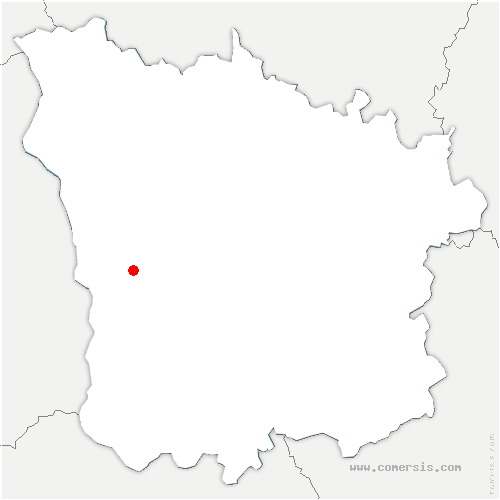 carte de localisation de Guérigny