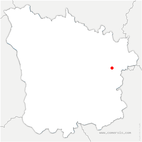 carte de localisation de Jouet-sur-l'Aubois