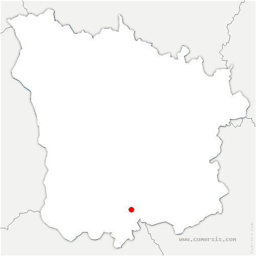 carte de localisation de Lichères-sur-Yonne