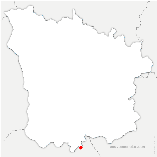 carte de localisation de Lucenay-lès-Aix