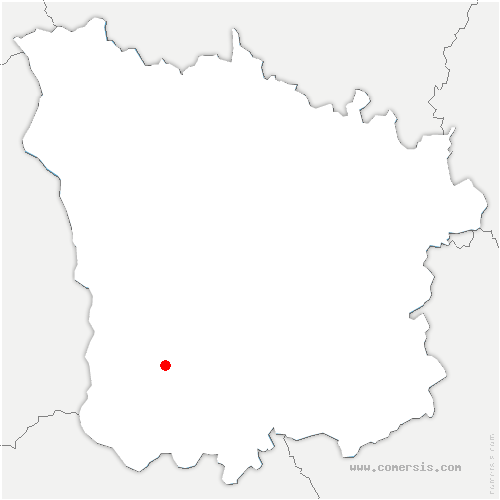 carte de localisation de Luthenay-Uxeloup