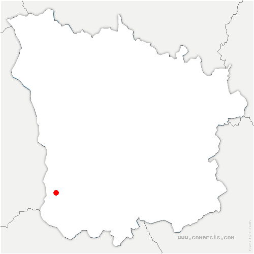 carte de localisation de Mars-sur-Allier