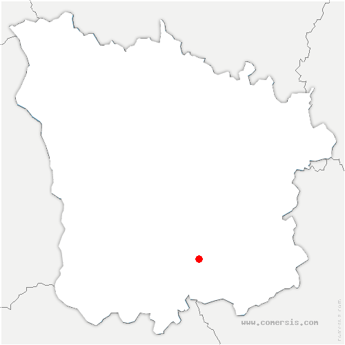 carte de localisation de Merry-sur-Yonne