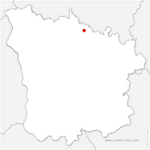 carte de localisation de Metz-le-Comte