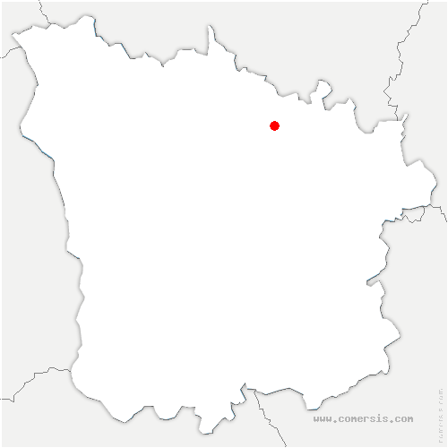 carte de localisation de Moissy-Moulinot