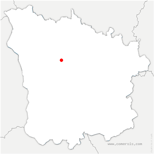 carte de localisation de Montenoison