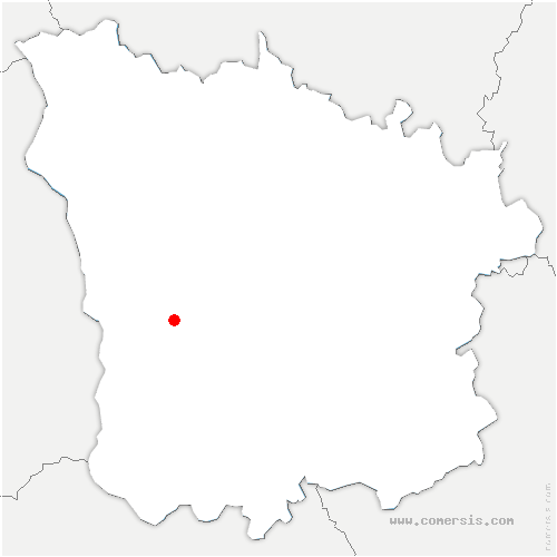 carte de localisation de Montigny-aux-Amognes