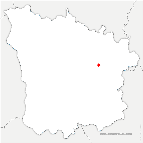 carte de localisation de Montigny-en-Morvan