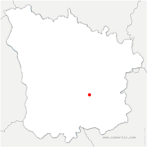 carte de localisation de Montigny-sur-Canne