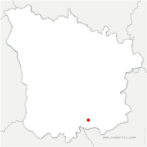 carte de localisation de Montillot