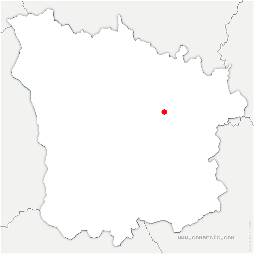 carte de localisation de Montreuillon