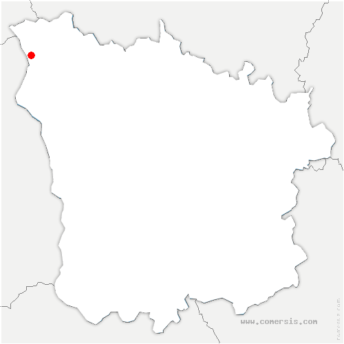 carte de localisation de Myennes