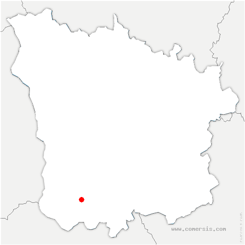 carte de localisation de Neuville-lès-Decize