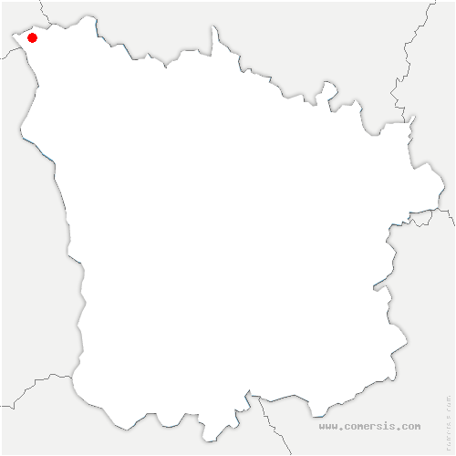 carte de localisation de Neuvy-sur-Loire
