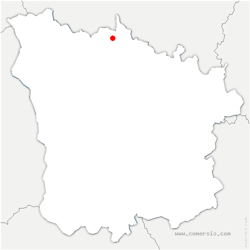 carte de localisation de Oisy
