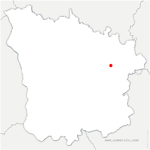 carte de localisation d'Ouroux-en-Morvan