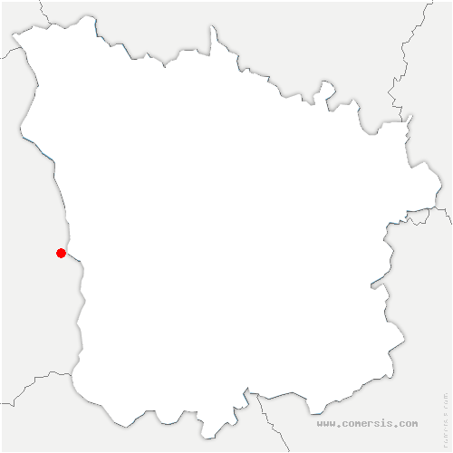 carte de localisation de Perrigny-sur-Loire