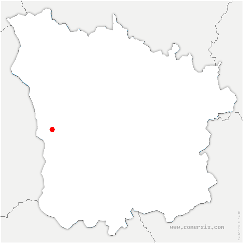 carte de localisation de Pougues-les-Eaux