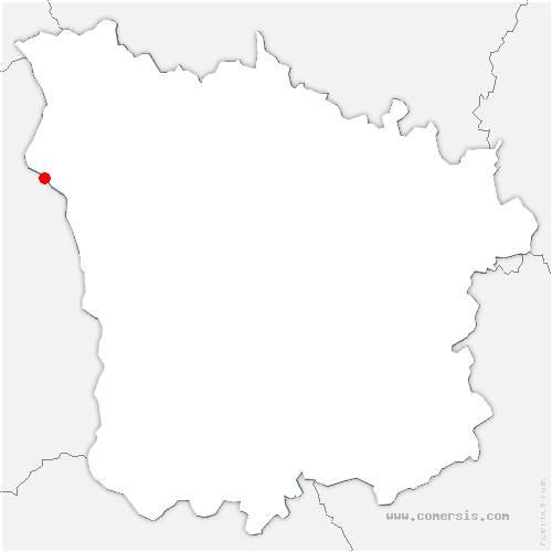 carte de localisation de Pouilly-sur-Loire