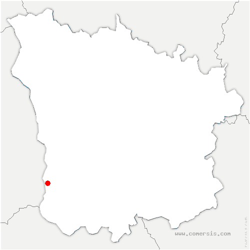 carte de localisation de Saincaize-Meauce
