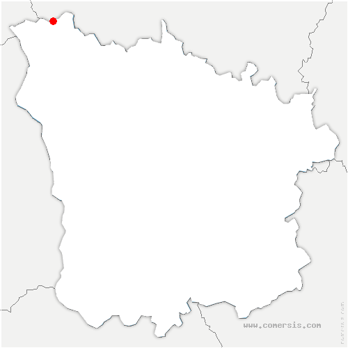 carte de localisation de Saint-Amand-en-Puisaye
