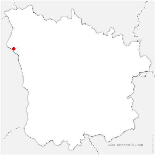 carte de localisation de Saint-Andelain