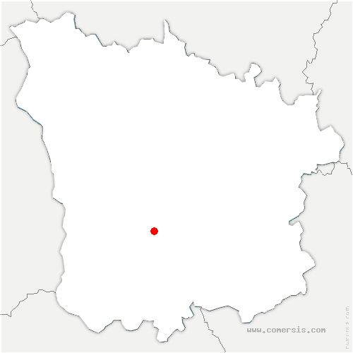 carte de localisation de Saint-Benin-d'Azy