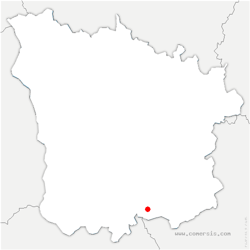 carte de localisation de Saint-Hilaire-Fontaine