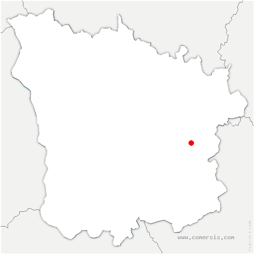 carte de localisation de Saint-Hilaire-en-Morvan