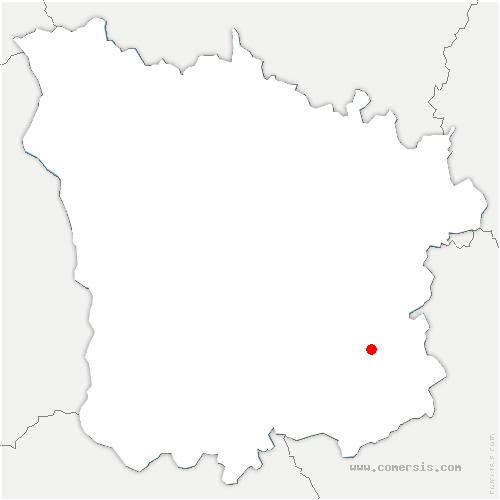 carte de localisation de Saint-Honoré-les-Bains