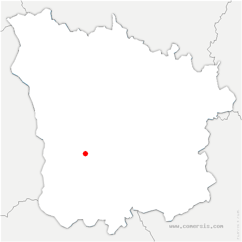 carte de localisation de Saint-Jean-aux-Amognes
