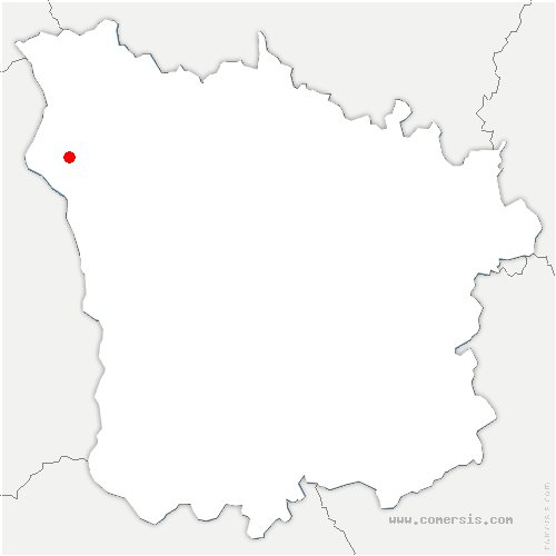 carte de localisation de Saint-Laurent-l'Abbaye